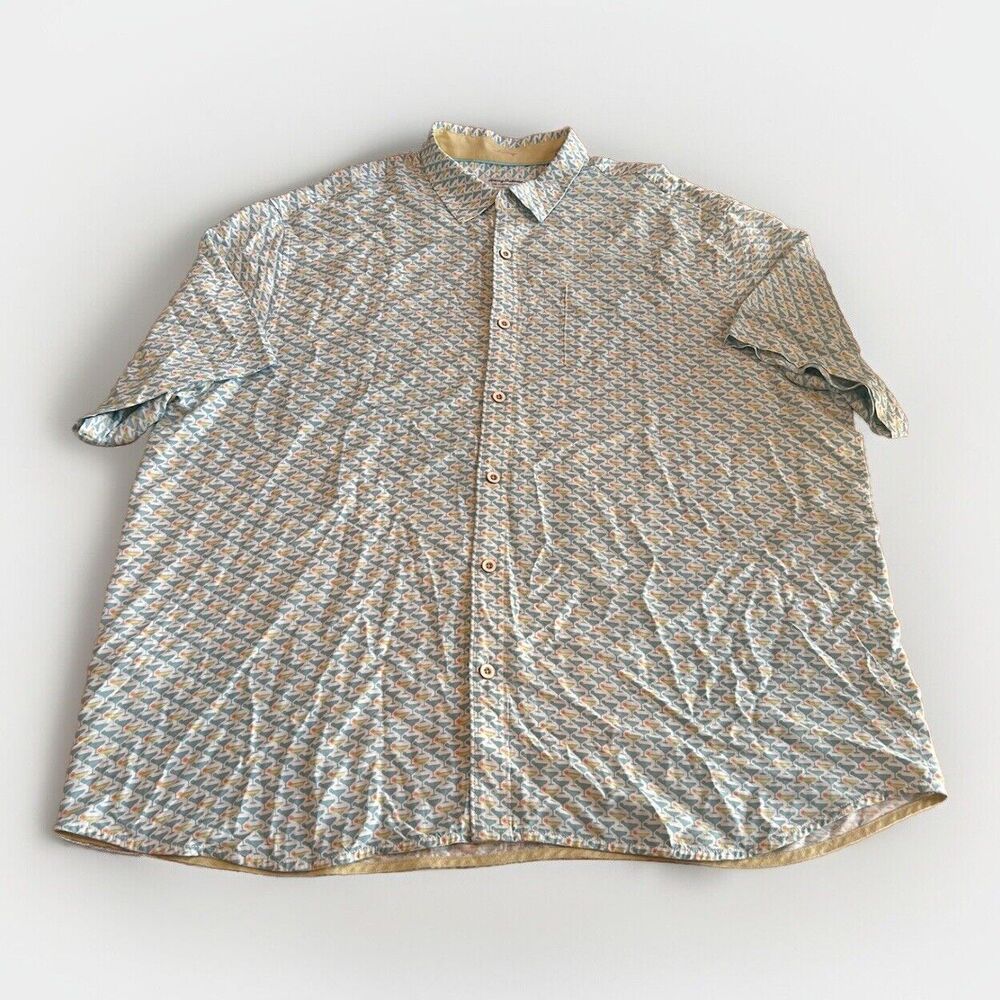 Tommy Bahama Short Sleeve Button Up Shirt Men’s 2XLB  martini Glass Print